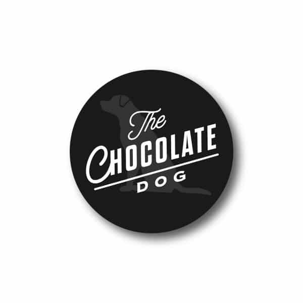 The Chocolate Dog Logo Sticker