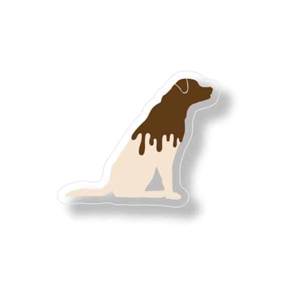 Chocolate Dipped Dog Sticker